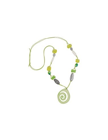 necklace green-yellow-colored beads