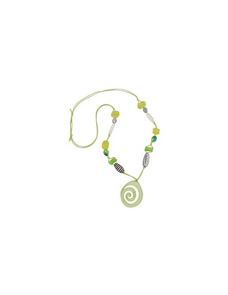 necklace green-yellow-colored beads