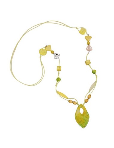 necklace beads and 2-fold cord mint