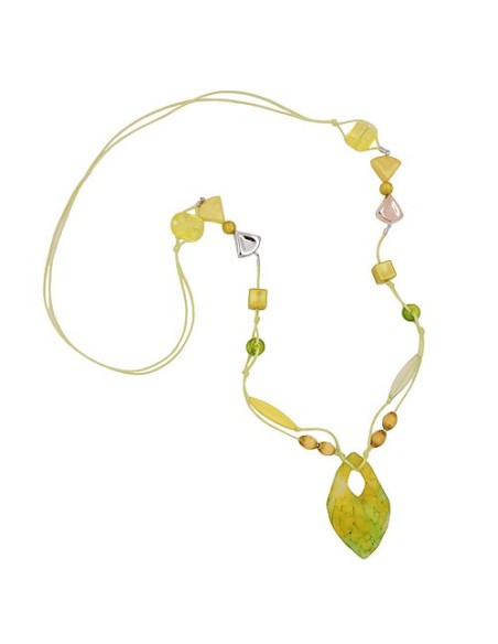 necklace beads and 2-fold cord mint