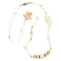 necklace fantasy flower beads 110cm