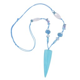 necklace long triangle light-blue