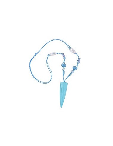 necklace long triangle light-blue