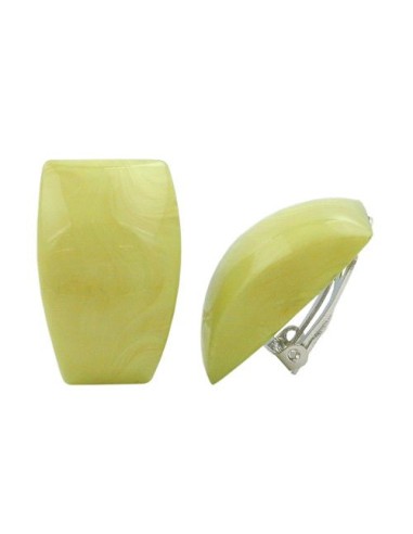 clip-on earring trapezium light green