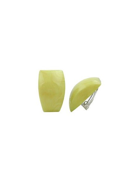 clip-on earring trapezium light green