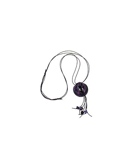 necklace rings glossy lavender 100cm