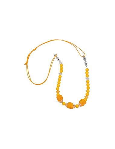 necklace stone-shaped beads yellow