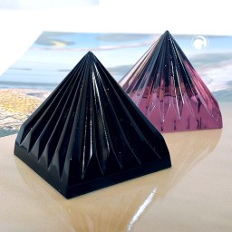 glass crystal pyramid selectable colour