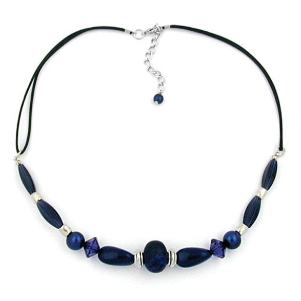 necklace dark blue/ lapis jeans-style