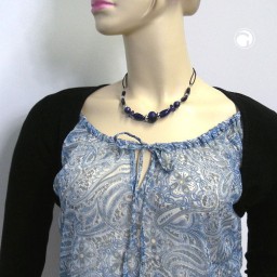 necklace dark blue/ lapis jeans-style