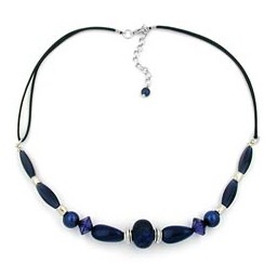 necklace dark blue/ lapis jeans-style