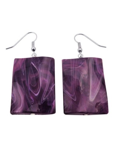 hook earrings pillow bead lavender