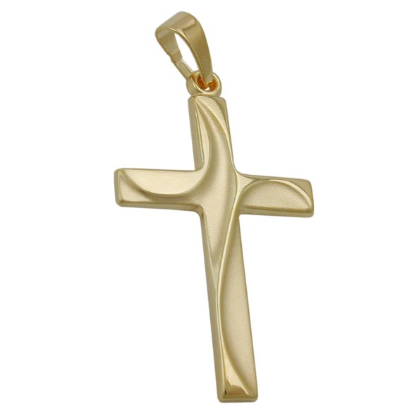 pendant cross 9k gold