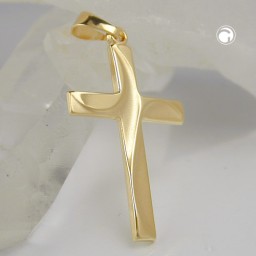 pendant cross 9k gold