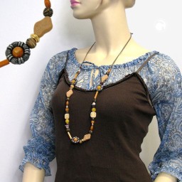 necklace orange/ light brown/ ochre