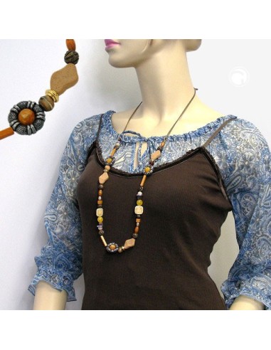 necklace orange/ light brown/ ochre
