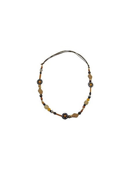 necklace orange/ light brown/ ochre