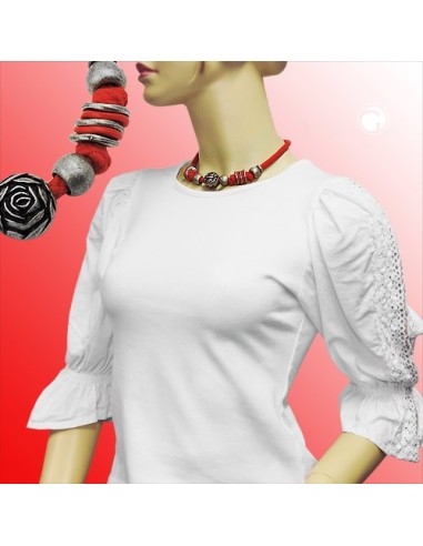 necklace for traditional costume rose