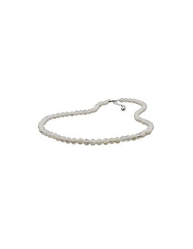 necklace only beads cream transparent