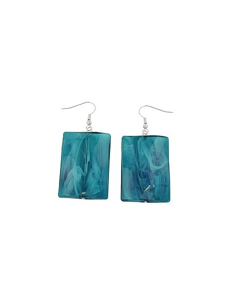 hook earrings pillow bead turquoise