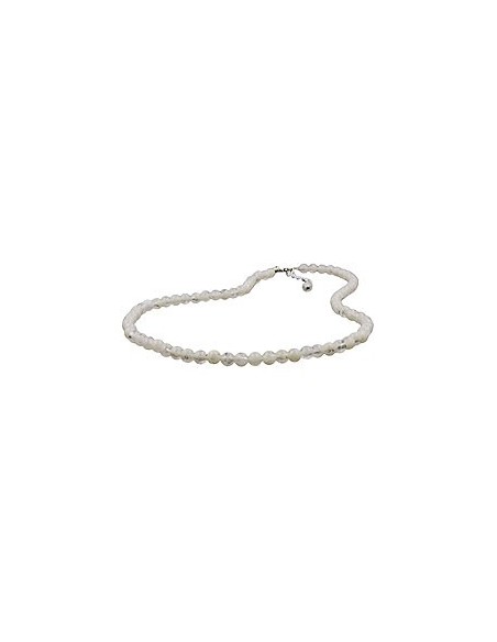 necklace only beads cream transparent