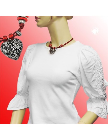 necklace for traditional costume heart