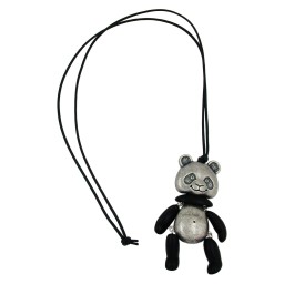 necklace panda vintage silver 90cm