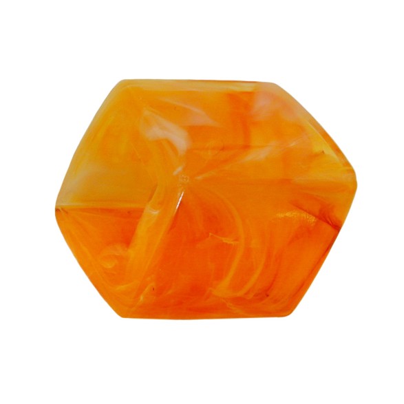 scarf bead slanted orange marbled