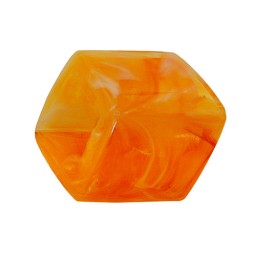 scarf bead slanted orange marbled