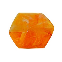 scarf bead slanted orange marbled