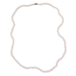 necklace glass beads pink knotted