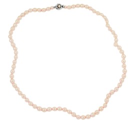 necklace apricot coloured knotted 90cm