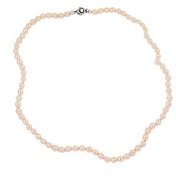 necklace apricot coloured knotted 90cm