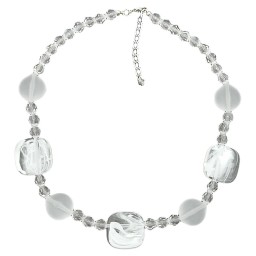 necklace white-transparent 45cm