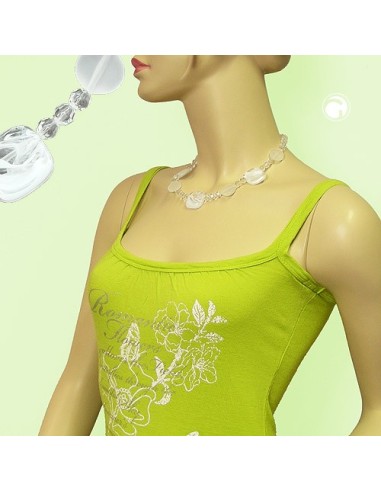 necklace white-transparent 45cm