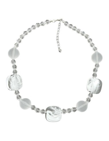 necklace white-transparent 45cm