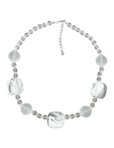 necklace white-transparent 45cm