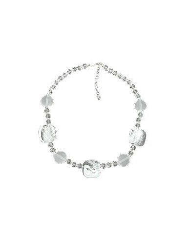 necklace white-transparent 45cm