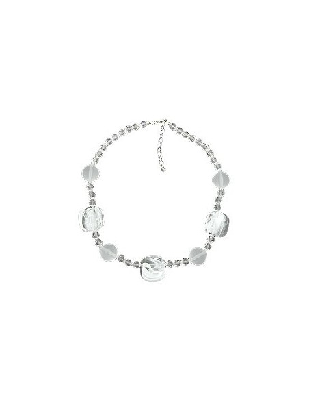 necklace white-transparent 45cm