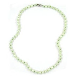 necklace glass beads light green