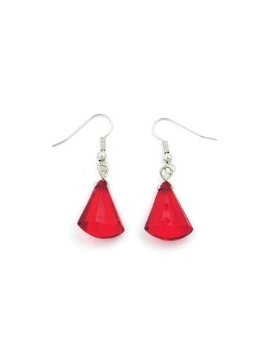 hook earrings red