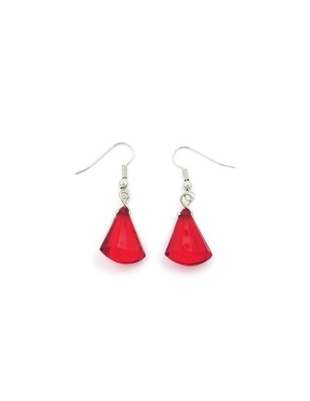 hook earrings red