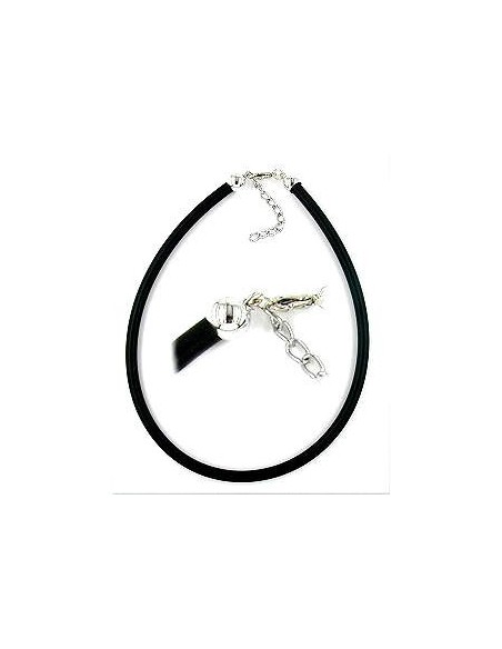necklace 6mm rubber silver clasp