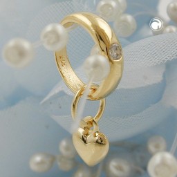 pendant baby's christening 9k gold