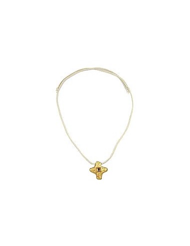 necklace metal cross with rhinestone