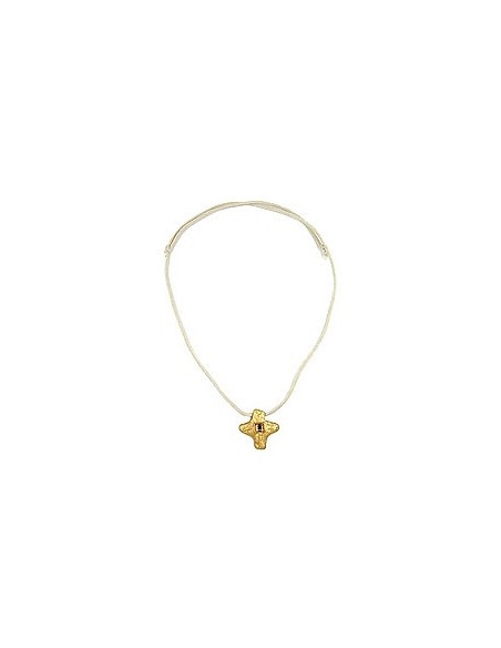 necklace metal cross with rhinestone