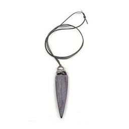 necklace triangle black-grey 100cm