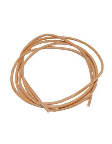 leather cord natur brown 2mm 100cm