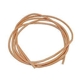 leather cord natur brown 2mm 100cm