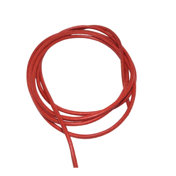 leather cord red 2mm 100cm